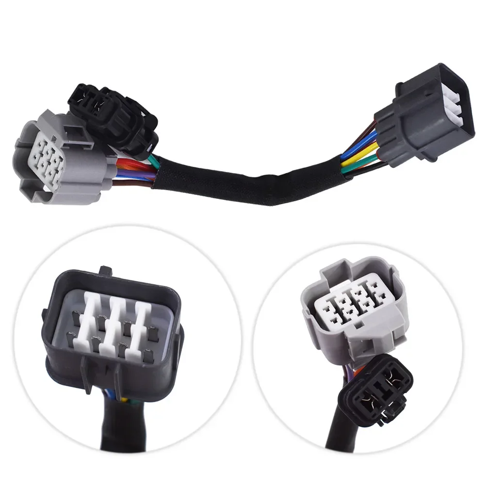 C154-A002-Schwarz Für Honda Civic OBD1 zu OBD2 Verteiler-Adapter Kabelbaum Dizzy 1999-2000 8-Pin – Detail 5