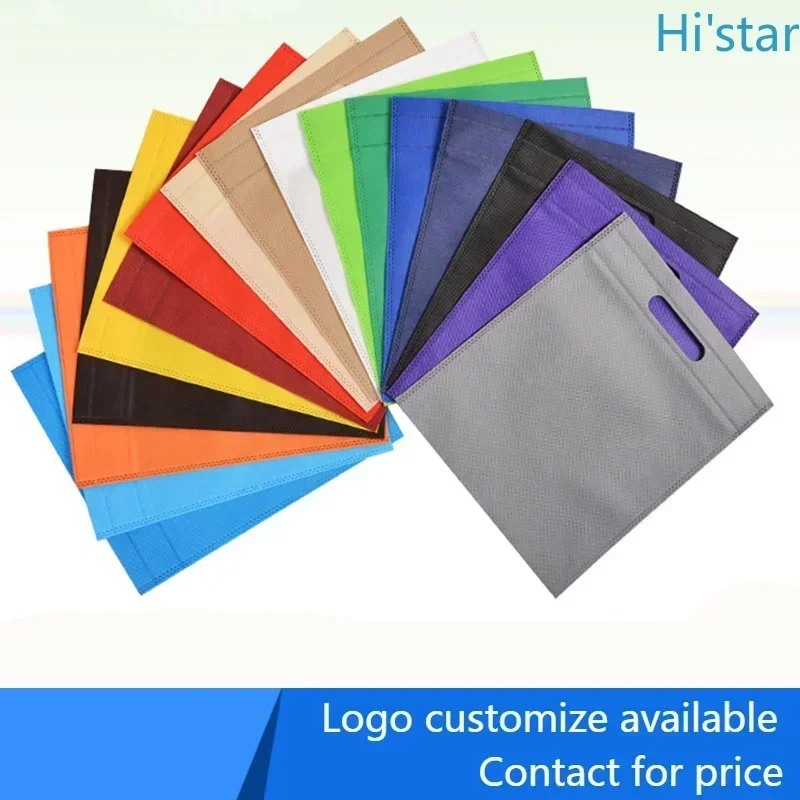 

50 Pcs Non Woven Bag Shopping Bags Folding Shopping Cart Bag Tote Bags Jewelry Shopping Bag Custom Make Printed Logo Personalize