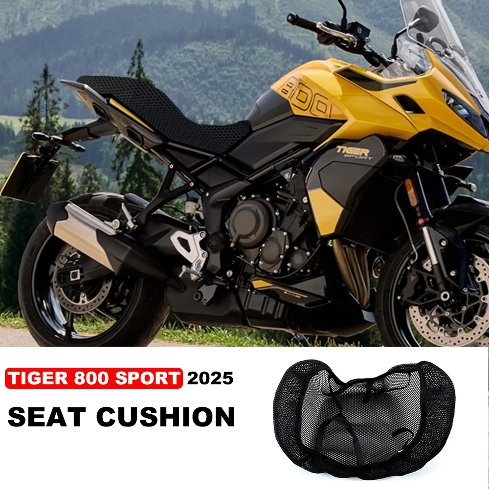2025 For Tiger Sport 800 Motorcycle 3D Seat Cover Seat Heat Insulation Cushion For Tiger Sport800 Seat Protect Cushion