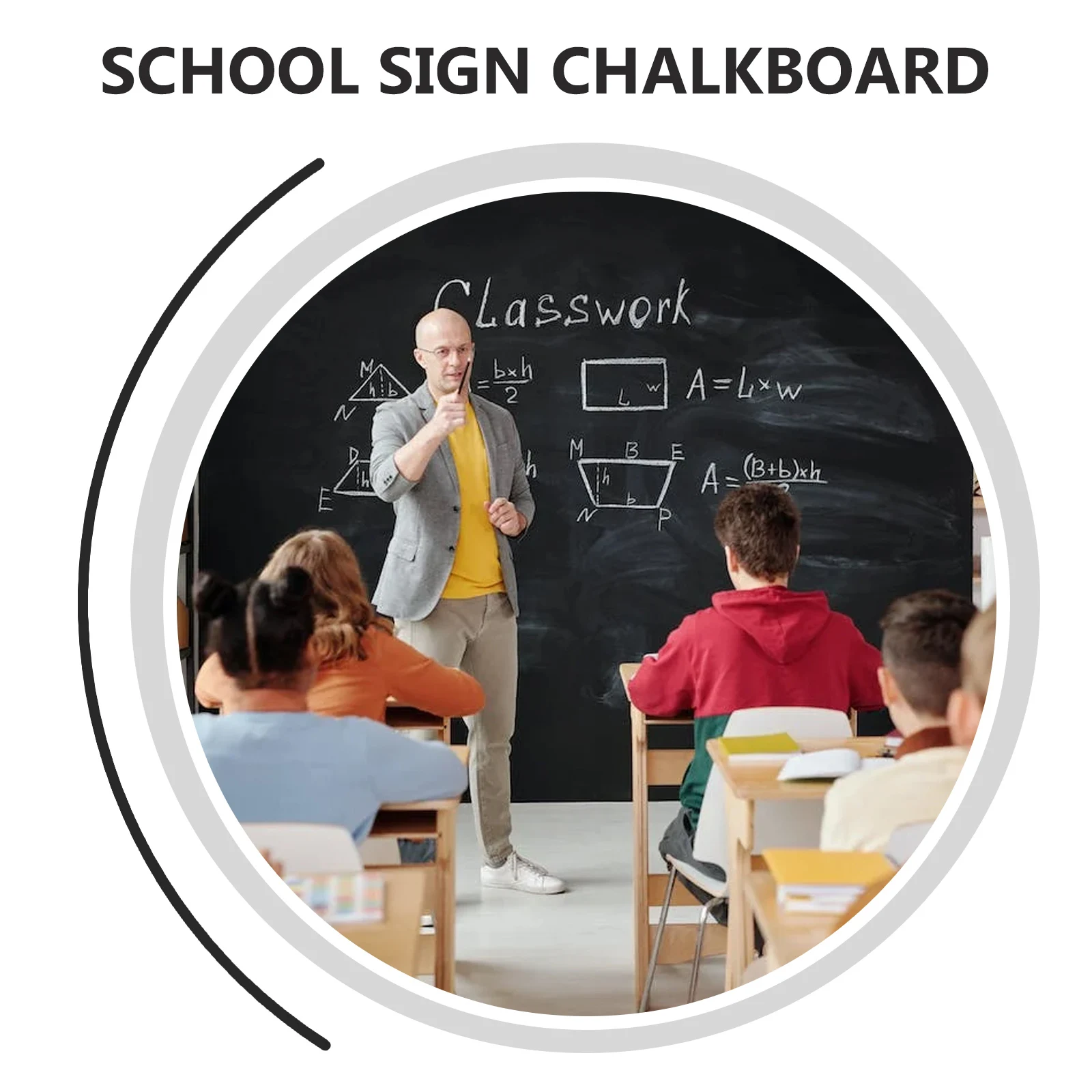 

Chalk Blackboard Message First Day of Preschool Sign Student Wooden Writing Board for Kids School Decoration Double-Sided Smooth