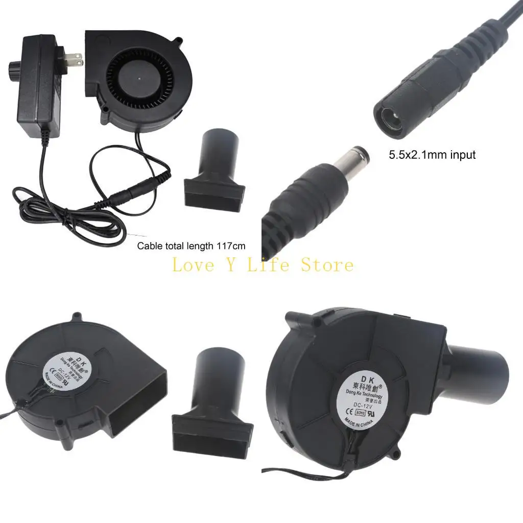 L74C 110V 220V AC ACTENTE VENTO 9733 con controller a velocità variabile per Grill