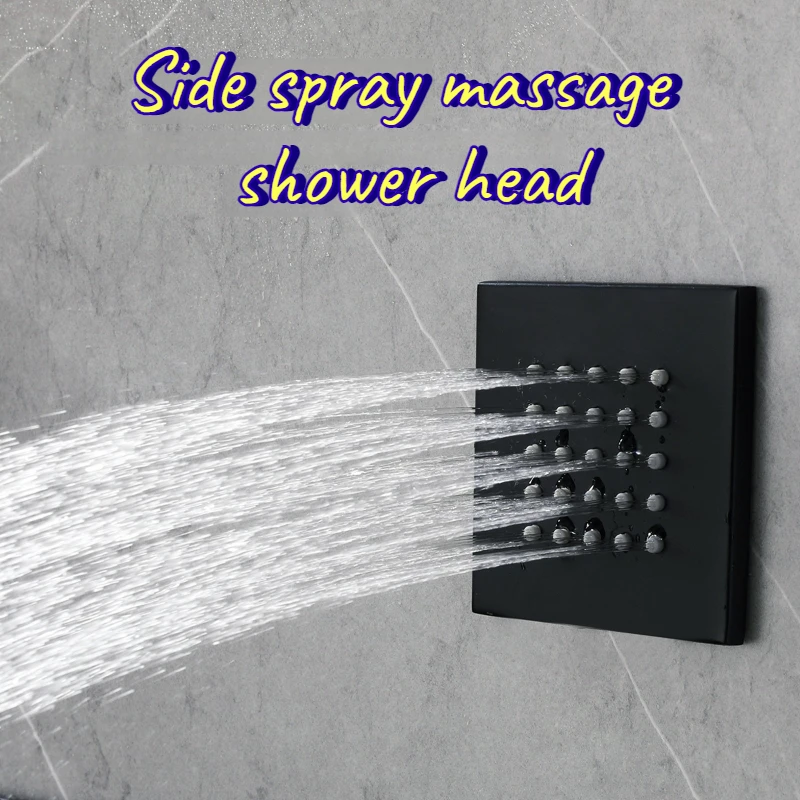 LED Shower Column Ceiling Spray Showers System Set Constant Temperature Digital Display Wall Mounted Bathroom Fixture Household
