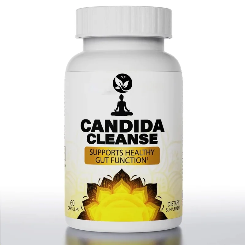 Gut And Colon Support ( Candida Vegetarian Capsules) Natural Herbal Plants For Intestinal Detoxification Anti Yeast Overgrowth