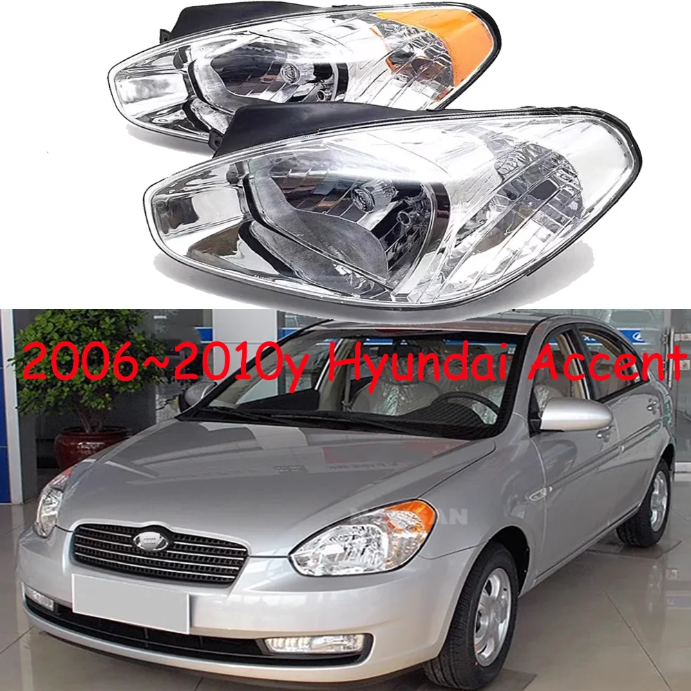 

1 шт. автомобильные аксессуары, головная фара Hyundai Accent, 2006 ~ 2010y, дневная фара Hyundai Accent, противотуманная фара