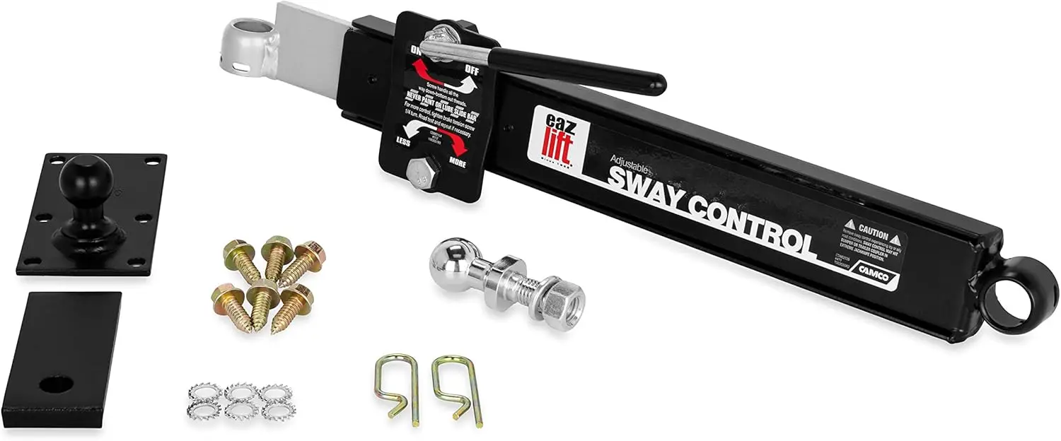 

Left-Mounted Driver Side Trailer Sway Control for Safer Towing, Adjustable and Easy to Install