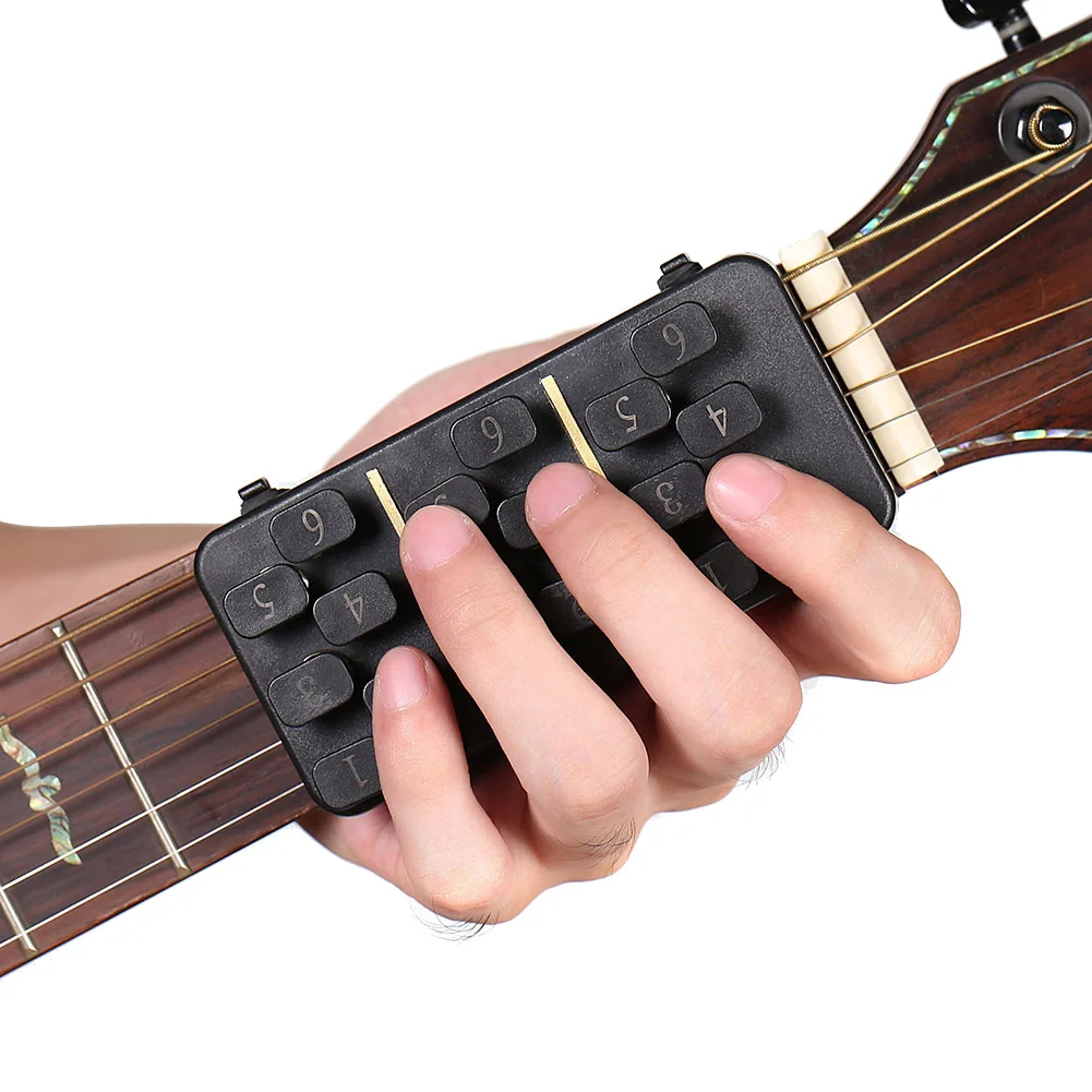 Guitar Chord Trainer with 18 Buttons Guitar Chords Learning System Practice Assist Tool Instruments Accessories