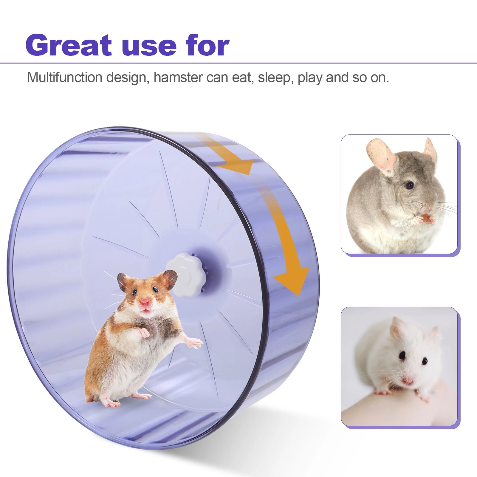 

Pet Hamster Running Wheel Mute Flying Saucer Axle Wheel Cage Hamster Mute Wheel Guinea Pig Running Wheel Hamster Chinchilla