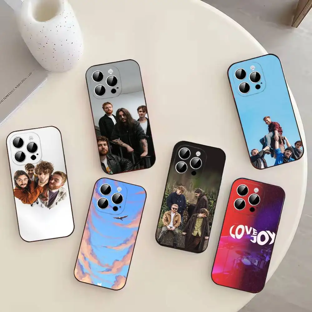 Music Band L-Lovejoy Fashion Black Soft Phone Case Compatible With iPhone 17 16 15 14 13 12 11 Pro Max XS Mini Plus Air