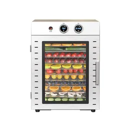 New 12 Layer Dryer Fruit Machine Dehydrator Household Double Knob Timing Suitable For Food And Dried Meat Fruits And Vegetables