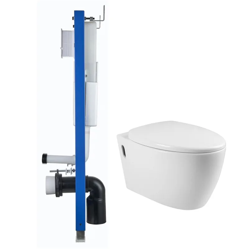 Intelligent wall-mounted toilet, suspended embedded in the wall, hidden water tank, hanging wall toilet, automatic induction