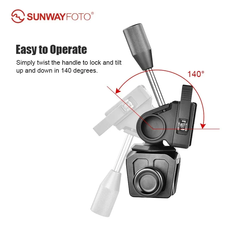 SUNWAYFOTO Car Window Clamp Car Window Mount Adjustable Vehicle Clamp, with Tilt Pan Head Compact for Spotting Scope Monocular