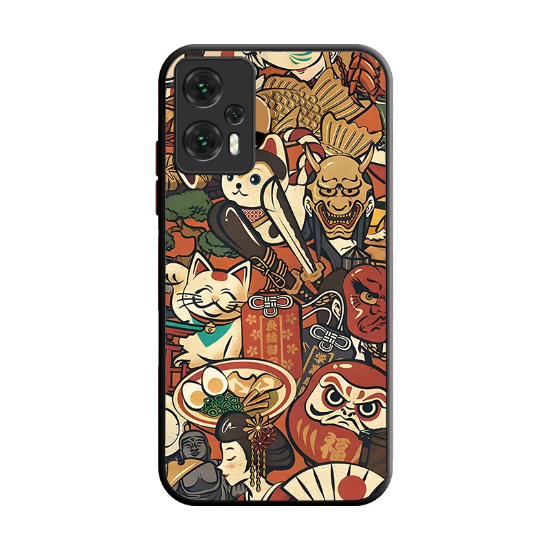 Ukiyo-e اللوحة الإبداعية ماتي جراب هاتف صلب ل Xiaomi 14T 13T 12T 11T 10T 9T Pro Mi 14 13 12 10 11 Lite 5G NE غطاء ممتص للصدمات #6