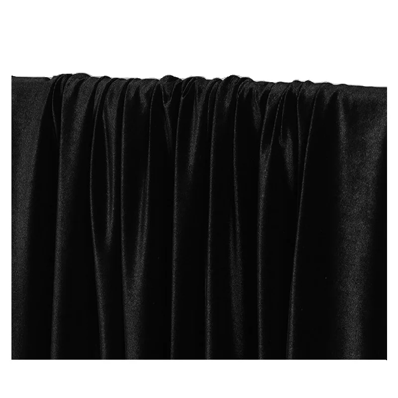 High Quality Black Thickened Velvet Silky Fabric,Light Absorbing Elastic And Non Falling Velvet Fabric