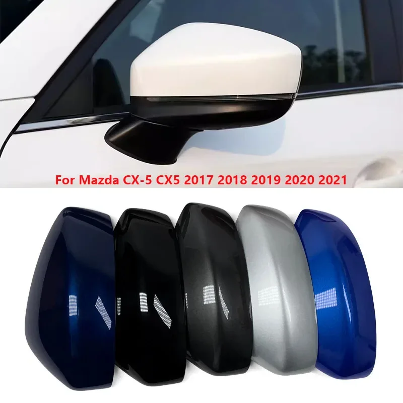 

For Mazda CX-5 CX5 2017 2018 2019 2020 2021 Car Rearview Mirror Cover Lid Cap Wing Door Side Mirror Case Shell House