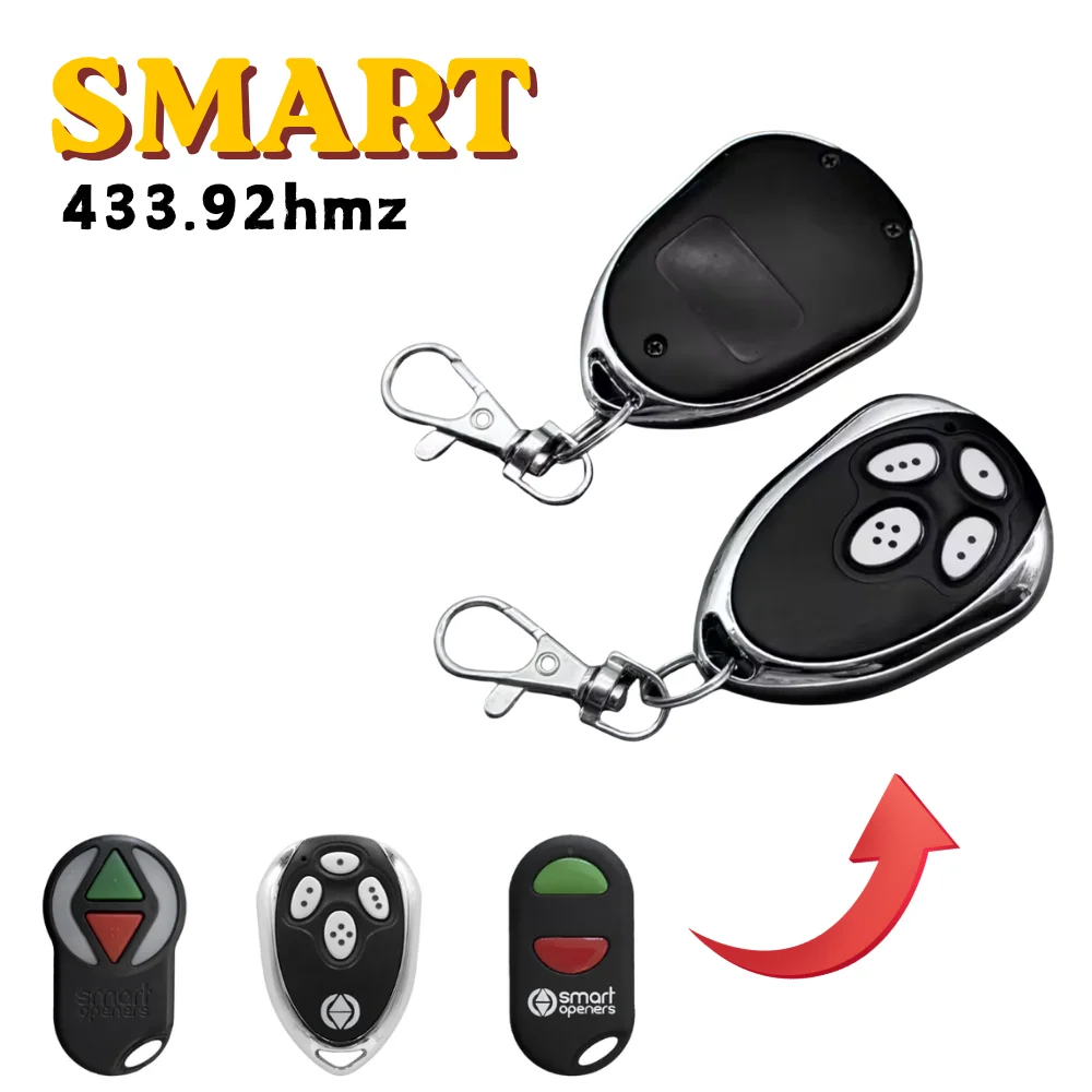 Compatible with SMART garage door remote controls, 433.92 MHz.