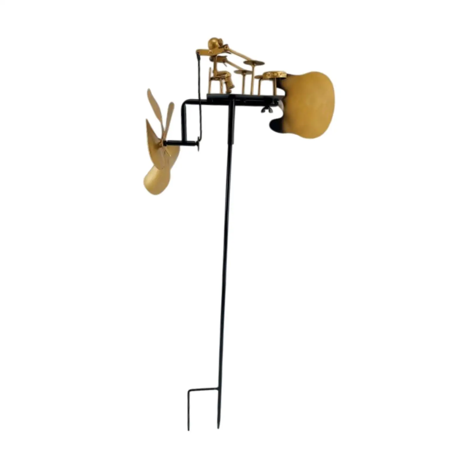 

Metal Drummer Windmill Handmade Garden Decoration for Backyard Outdoor Patio
