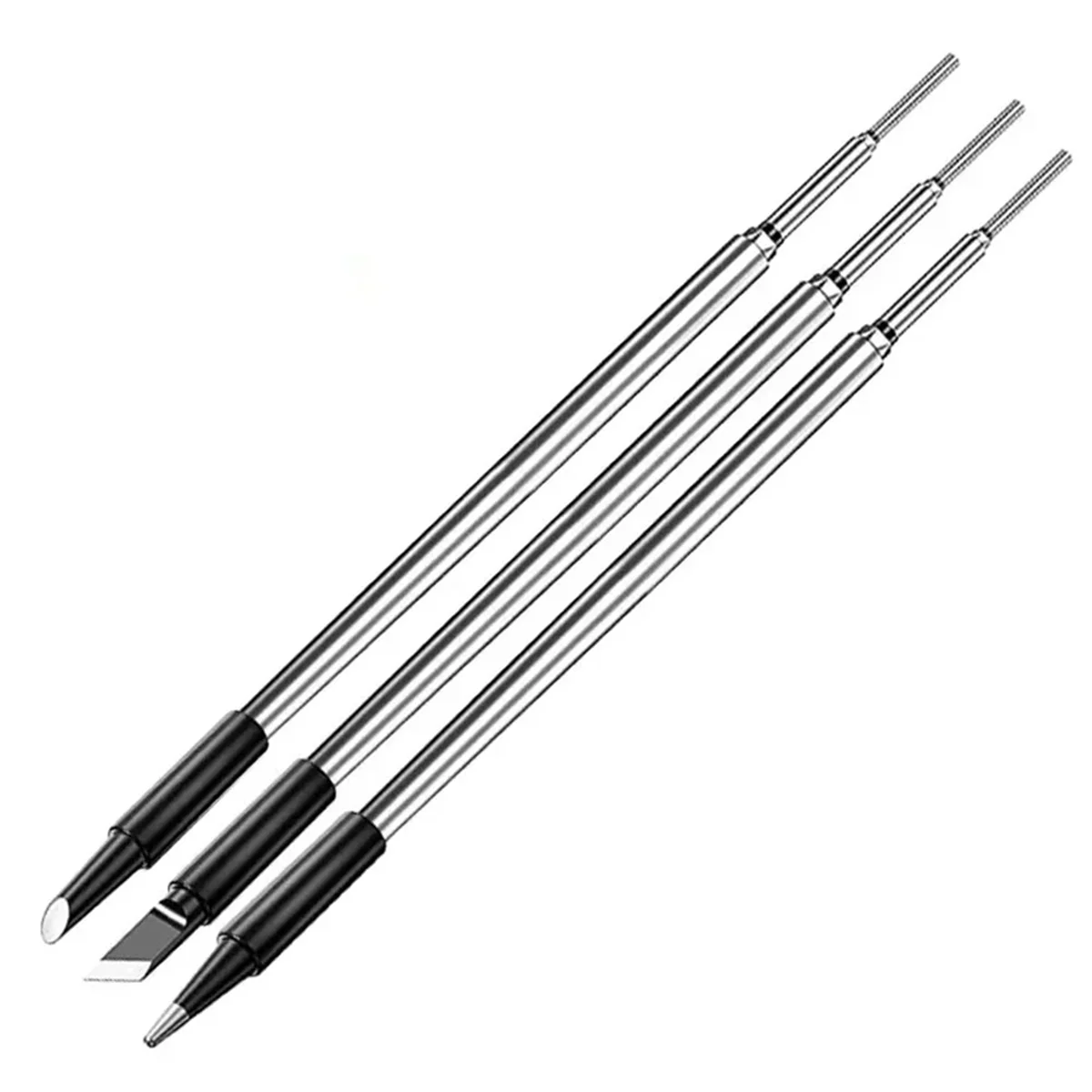 High-end C210 Soldering Iron Tip USB Soldering Iron Tip 5V Battery Soldering Iron Tip Soldering Rework Accessories 3Pcs
