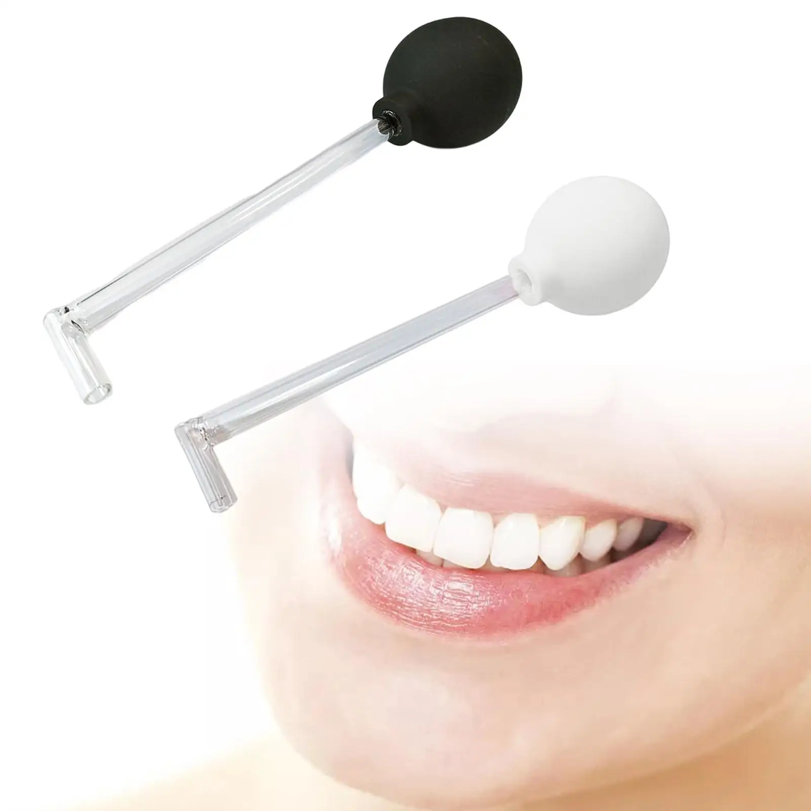 

Lightweight Tonsil Stone Remover Suction Ball Oral Cleaner Glass Tube Tonsillolith Removal Portable Home Travel