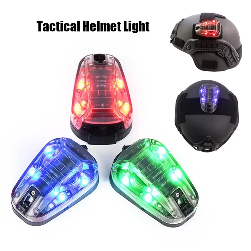 Ladybug Light III/Green Lighting White Stroboscopic IR/ Survival Teammate Identification Helmet Waterproof Signal Light