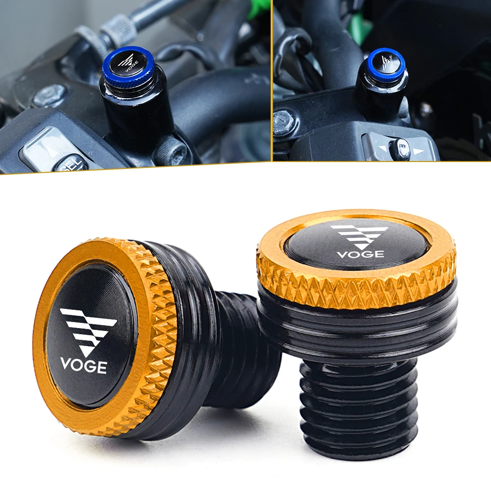 

For VOGE 900DSX 625DSX 525DSX DS900X DS625X Voge 525R 500AC 300RR 250RR 300AC Aluminum Motorcycle Mirror Hole Plugs Screws Bolts