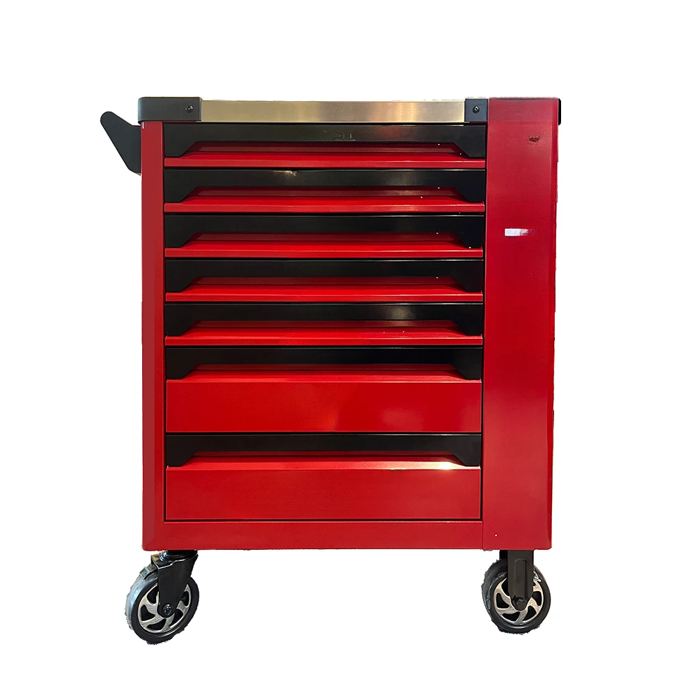 7 Drawers tool cabinet metal iron Stainless steel Workshop Trolley with  hand car repair tools