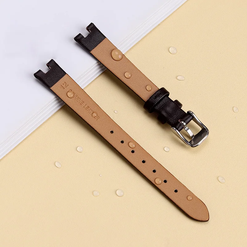 For Radar Crystal Coupole genuine leather watch strap R2285415 men's and women's notch strap butterfly buckle 14 password 18mm