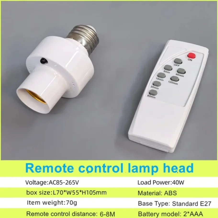 AC 85-265V Infrared Wirele Rss Remote Control No Battery Timer Switch Lamp Holder House Multi Light Smart Switch Babyoom Bedroom