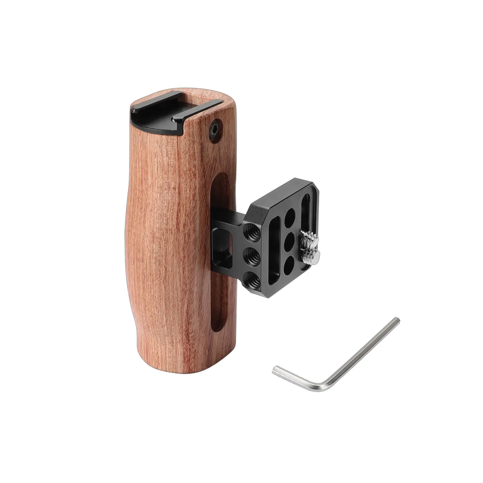 SZRIG Universal Camera Wooden Handle Top With Hot Shoe Mouth For SLR Camera Monitor Cage Kit （Either Side）