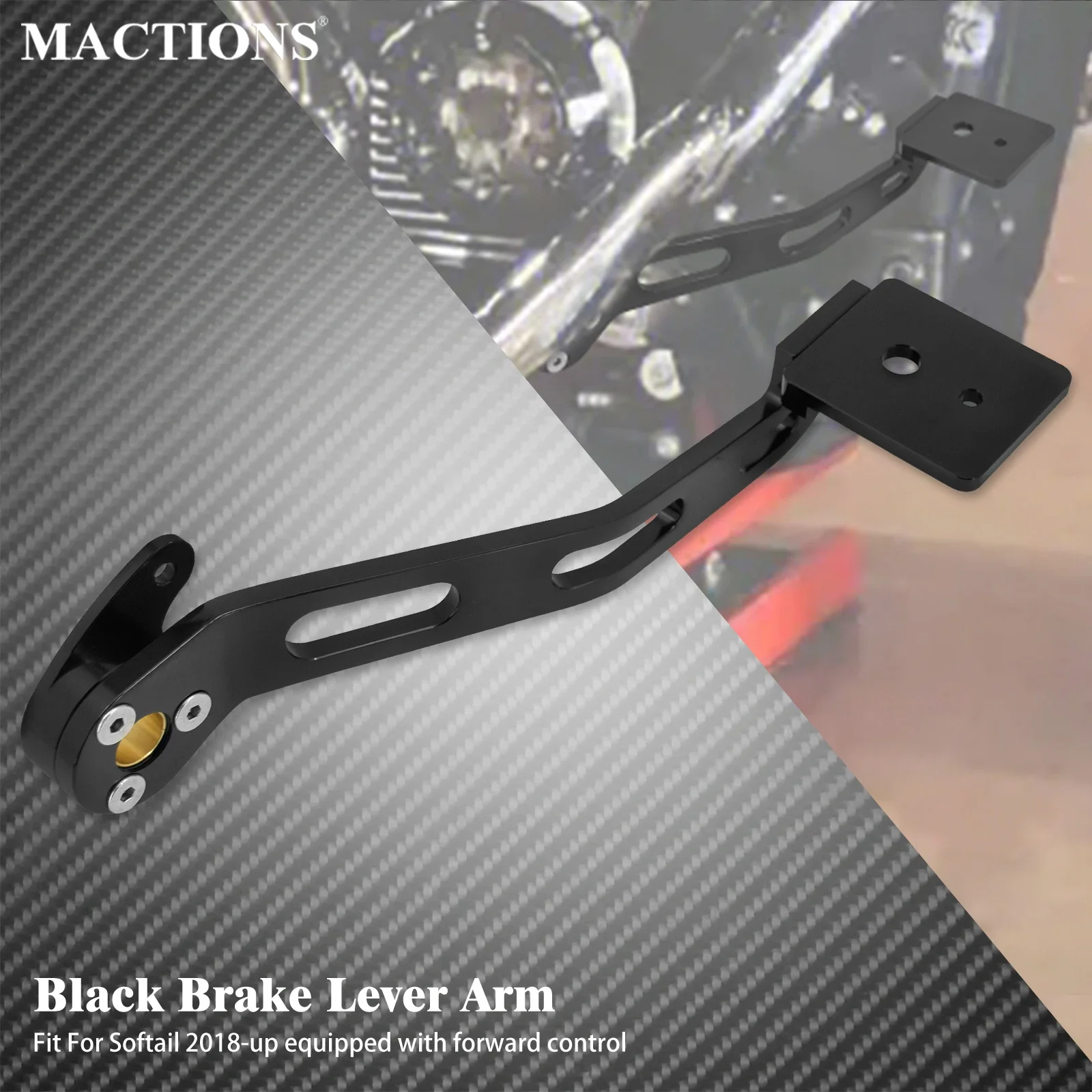 

Motorcycle Brake Lever Arm Driver Shifter Lever Foot Control Pedal CNC For Harley Softail Street Fat Bob FXDR FXST FXBBS 2018-Up