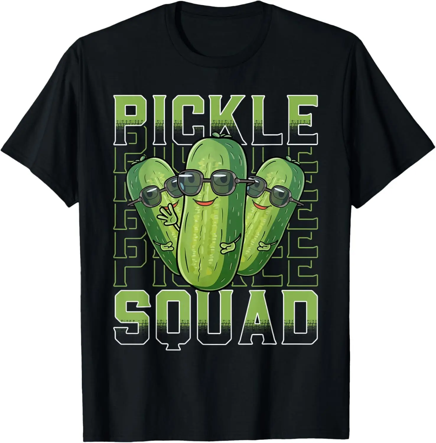 NEW! Pickle Squad Cucumber Cute Pickle Jar Funny Pickle T-Shirt