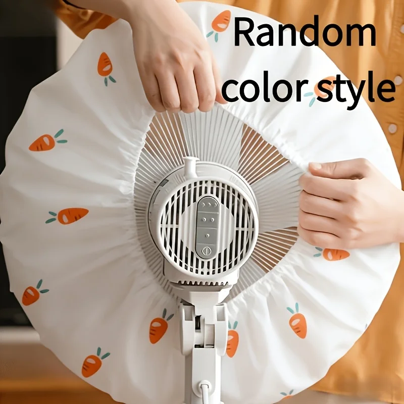 Fan dust cover, durable PVC plastic dust cover, suitable for all fans in all seasons, random color