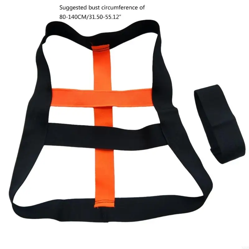 N5KB Halter masculino do peito Clear Muscles Protector Belt Club Clube desgaste