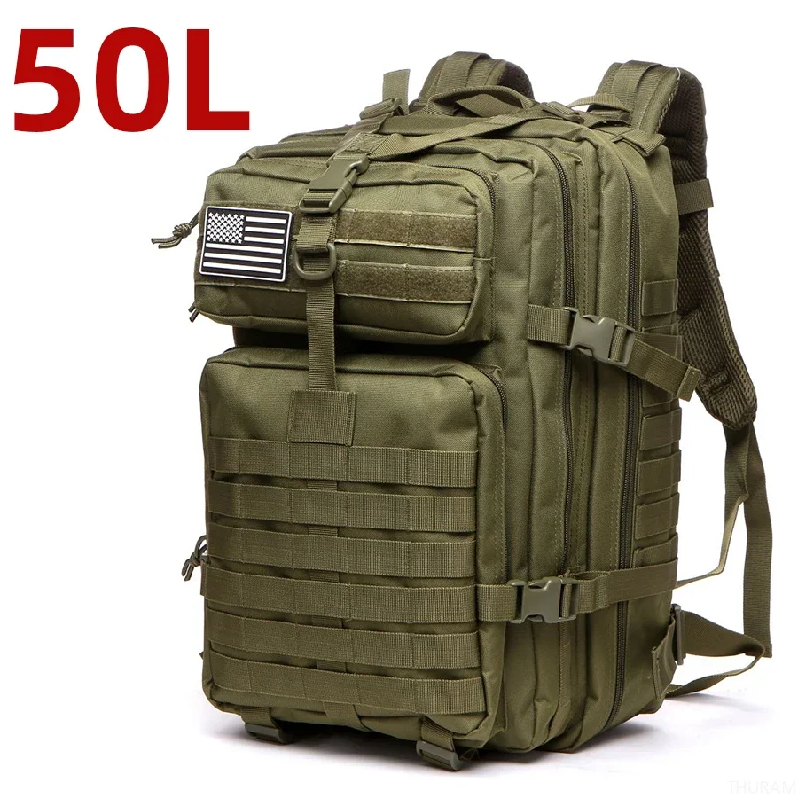 25L/50L Stevig Nylon Waterdichte Tactische Sport Trekking Vissen Jacht Camping Wandeltas Rugzak Outdoor Rugzakken