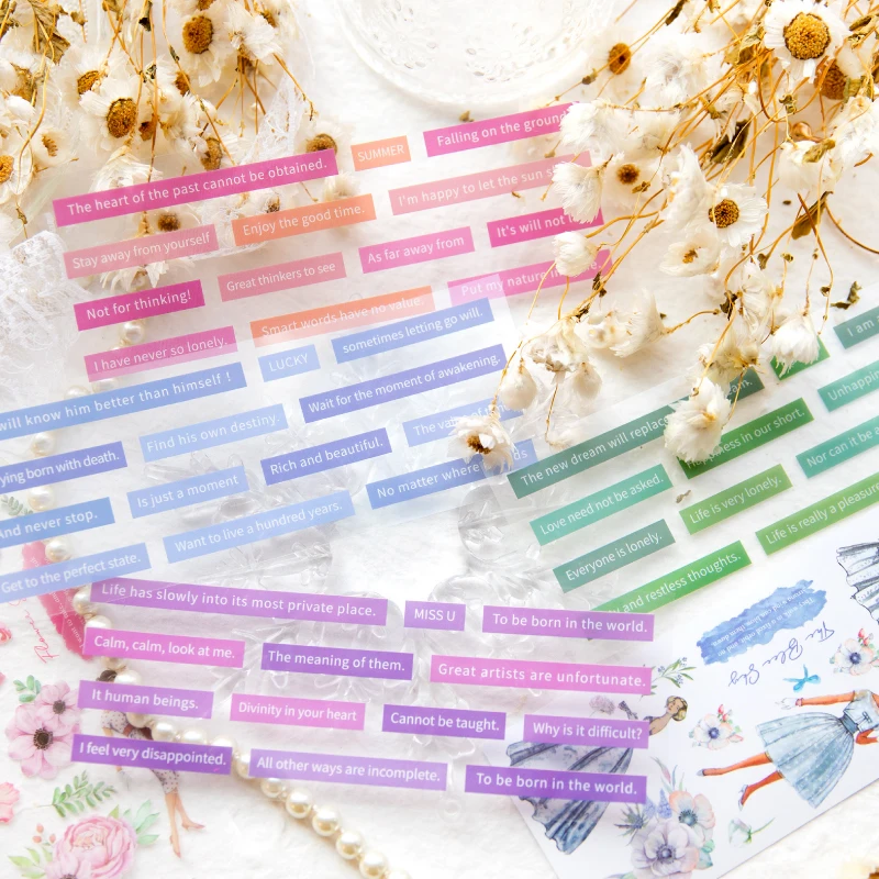 8Packs/Lot Herfst Uitje Serie Retro Decoratieve Sticker