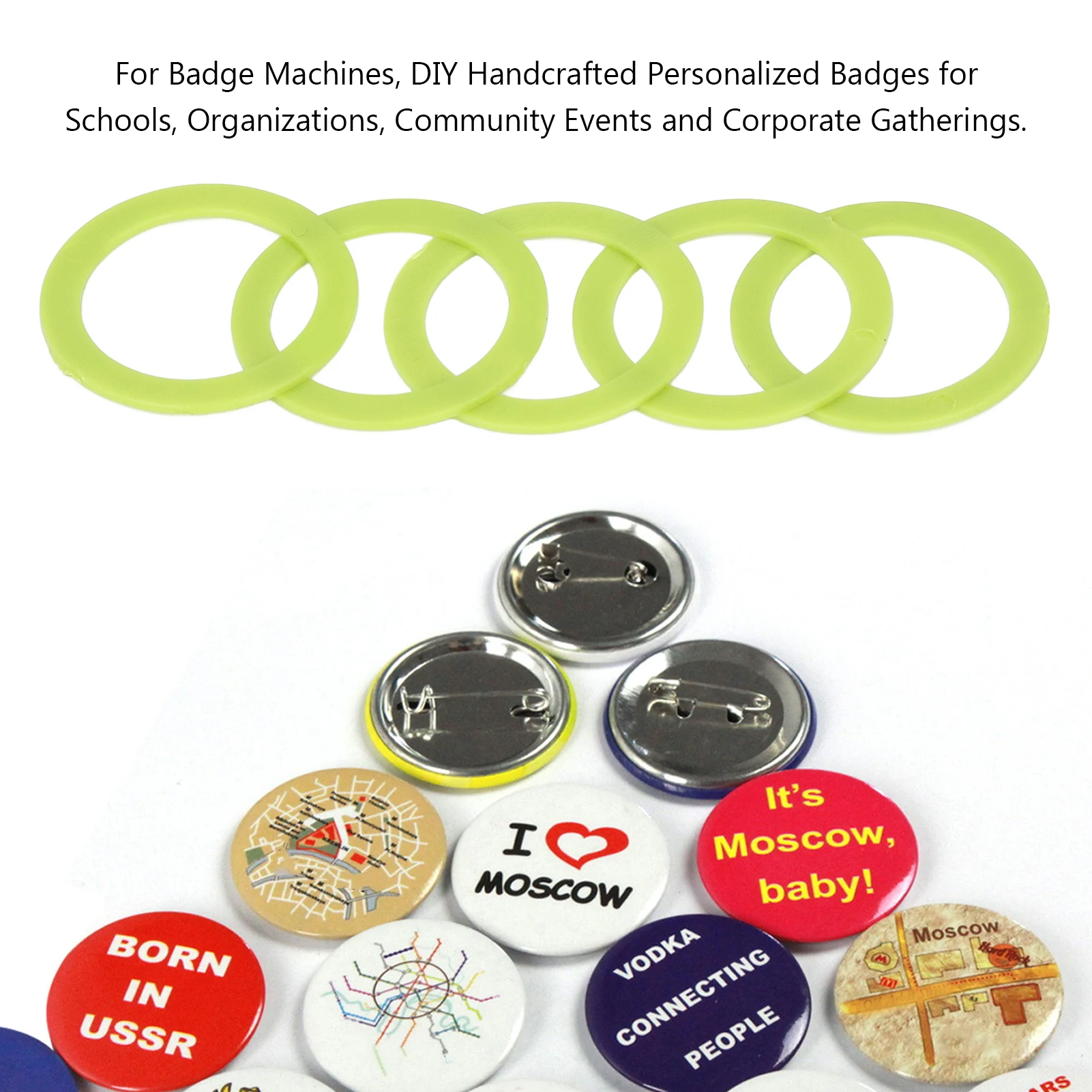 Junta de máquina de insignias, máquina de insignias, troquel, espaciador de repuesto a juego, herramienta auxiliar, máquina de insignias, junta de molde R