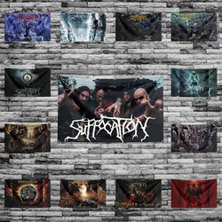 3x5 Ft Heavy Rock Band-S-suffocations Flag Polyester Digital Printing Banner for Bedroom Wall Art Out Door Tapestry Decoration