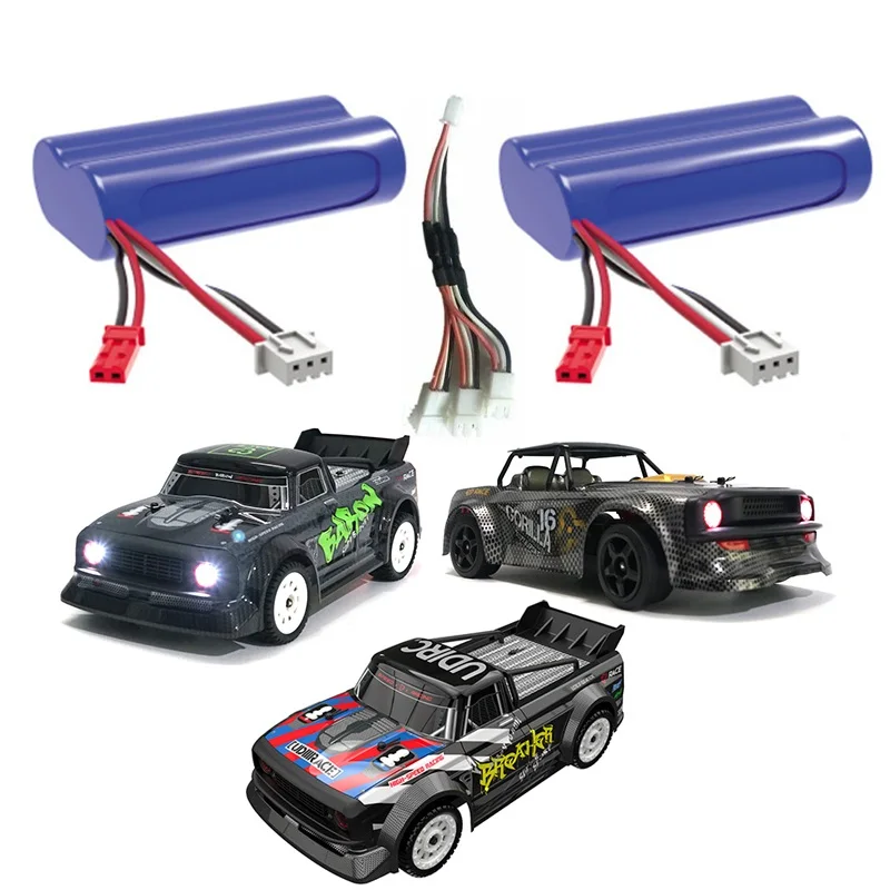 1601 1602 16702 RTR Brushed and Brushless 1/16 2.4G 4WD RC Car 7.4V 1500mAh Battery/Three-In-One Charging Cable