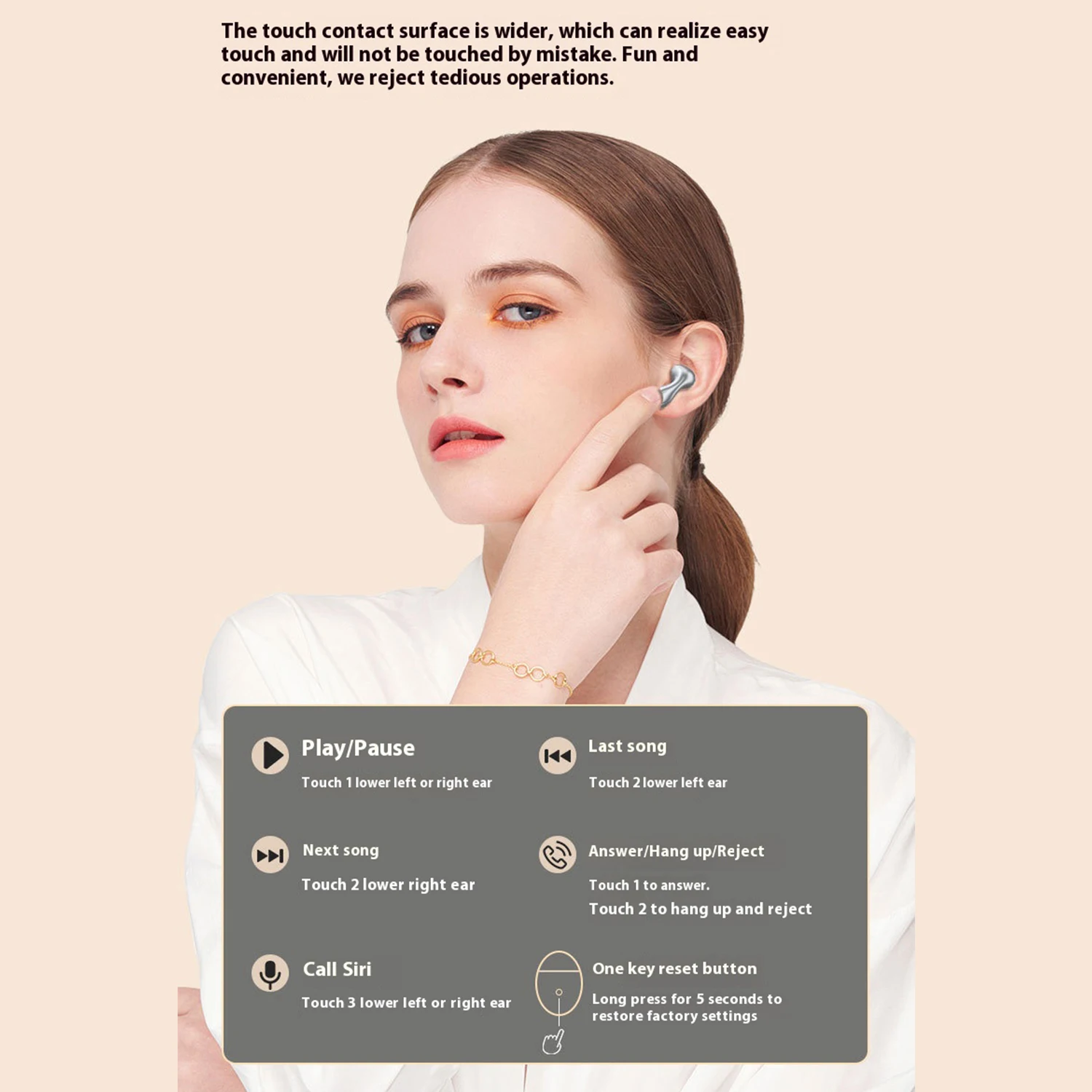 2025 New Bluetooth Wireless Headset In-Ear For Huawei FreeBuds 5 Noise Reduction Touch High Sound Quality And Long Battery Life