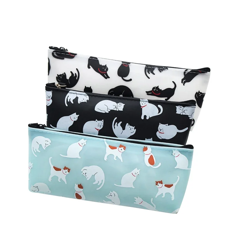 1pcs/lot Cat Stereo Silicone Stationery Pencil Case Pencilcase Pencil Bag New Arrival School Supplies Stationery