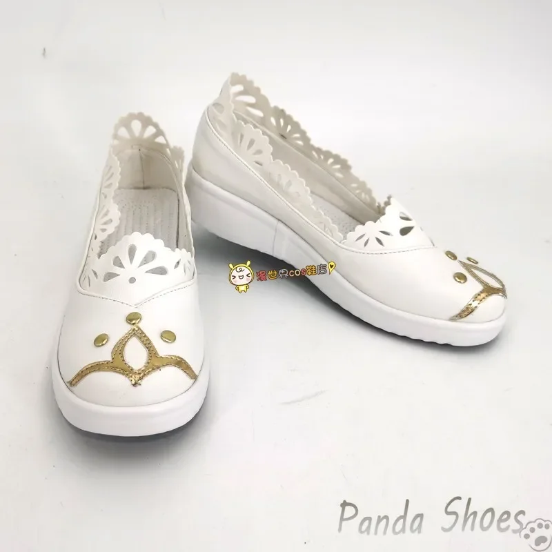 Naraka Bladepoint Viper Ning Cosplay Shoes Anime Game Cos White Boots Ning Cosplay Costume Prop Shoes for Con Halloween Party