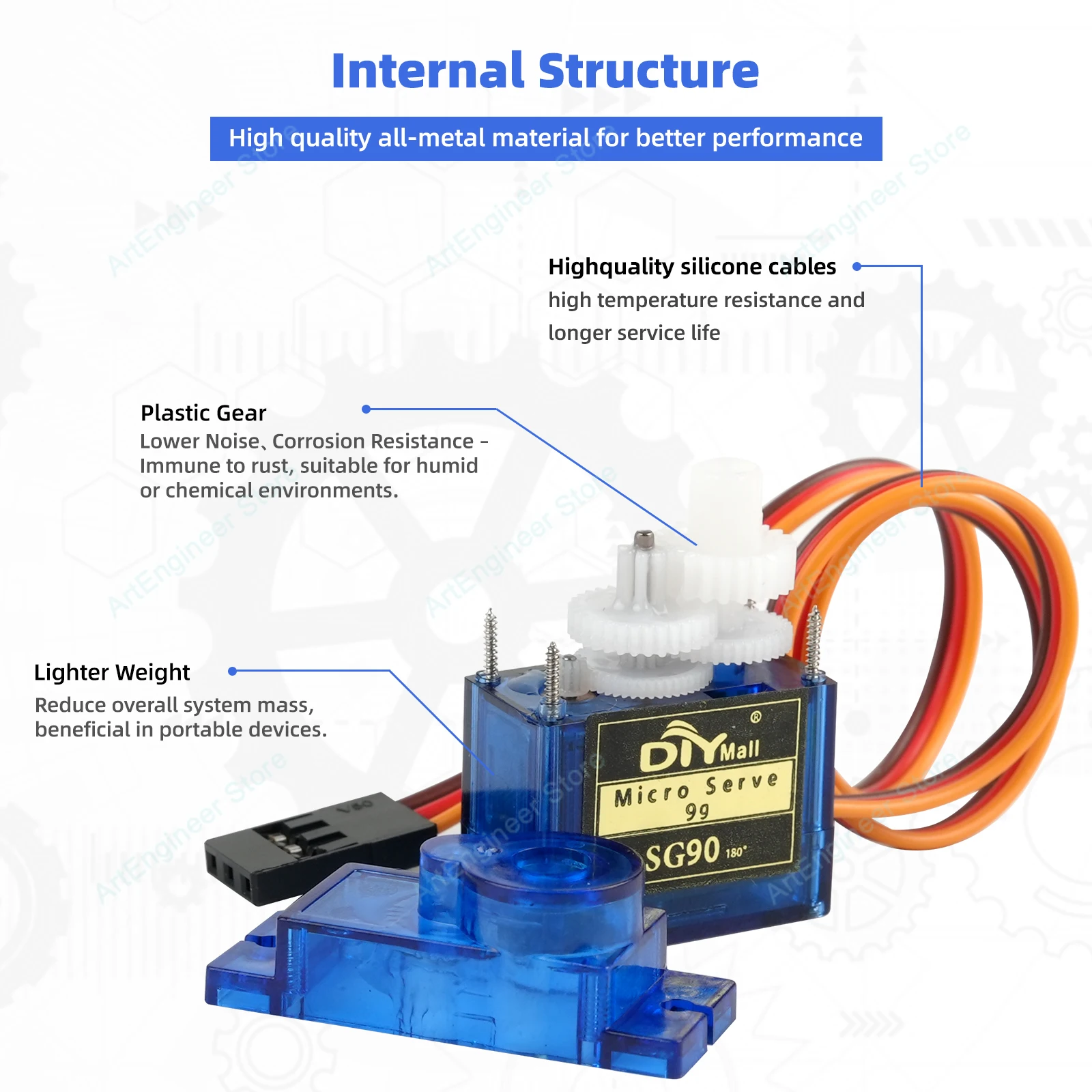 9G محرك سيرفو صغير صغير لاردوينو RC نموذج سيارة روبوت 6CH هليكوبتر طائرة التحكم لتقوم بها بنفسك اللعب طائرات بدون طيار 2/5/10/100 قطعة/الوحدة SG90
