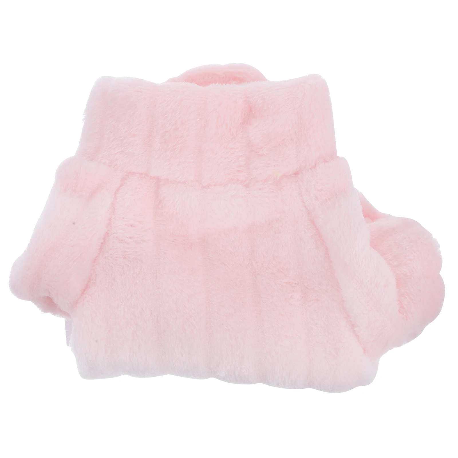 

High Neck Warm Coat for Cats XS Shallow Pink Soft Thermal Winter Clothes with Sleeves Pet Costume Dog Apparel Winter Puppy Coat