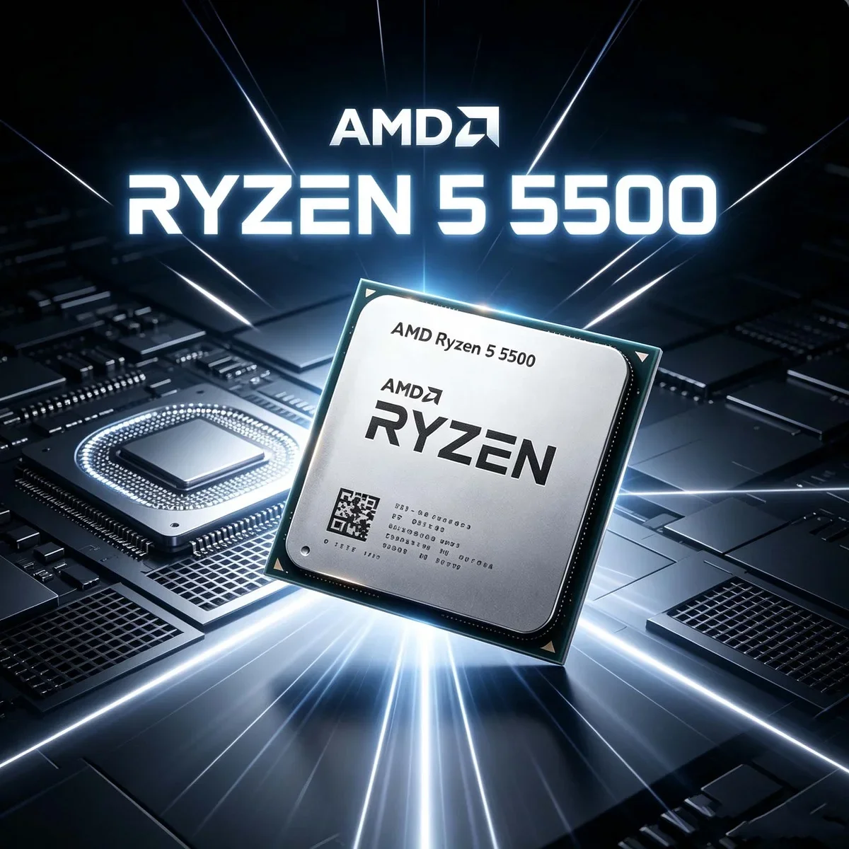 Nouveau processeur AMD Ryzen 5 5500 CPU R5 5500 6 cœurs 12 threads 3,6 GHz L3=16M 7NM Socket AM4 100-000000457