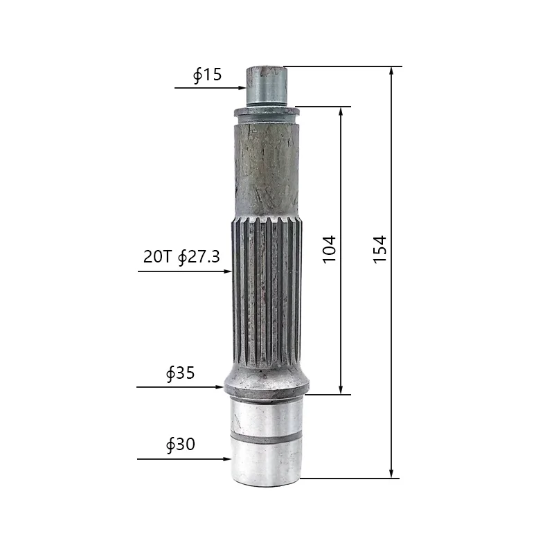 

Suitable for LiuGong 908D Excavator Travel Motor Gear Pump Shaft/Motor Shaft 15/20 Teeth