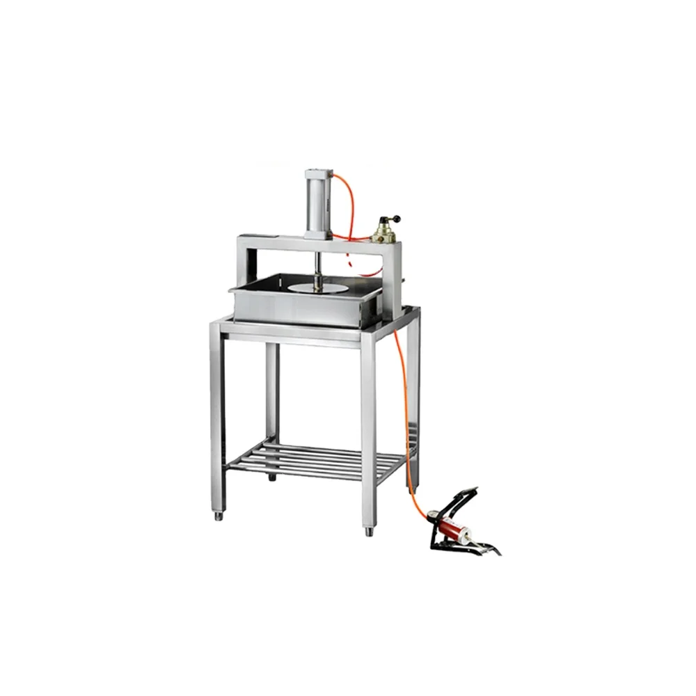 Stainless Steel 304 Pedal Pneumatic Cheese Press Machine for Dairy Production Line