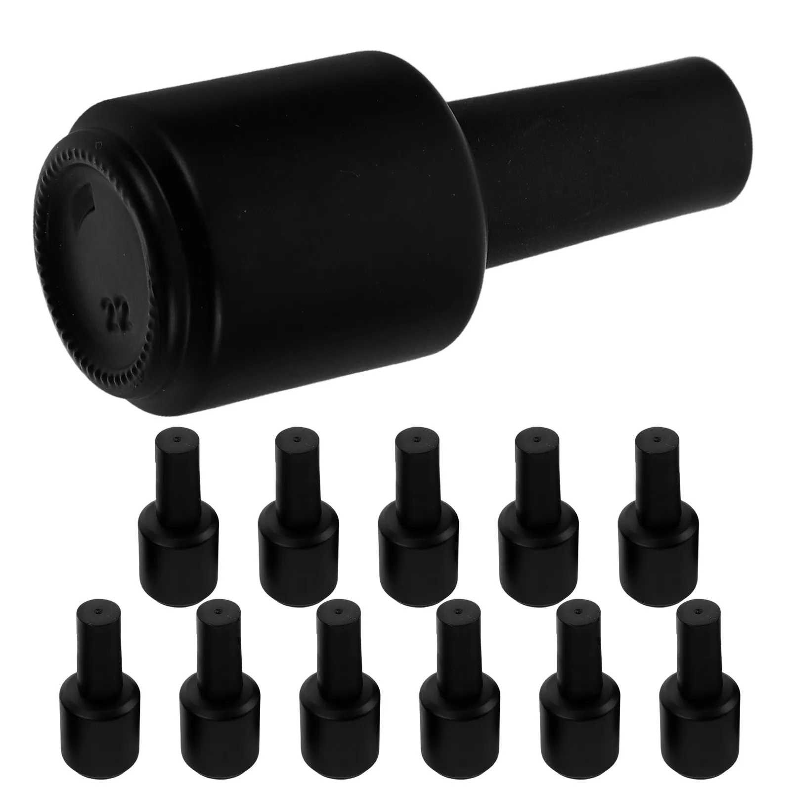 

Набор из 12 матовых стеклянных флаконов для лака для ногтей, многоразовые, круглые, объемные, компактные, 15 мл, для хранения и путешествий, для DIY-маникюра