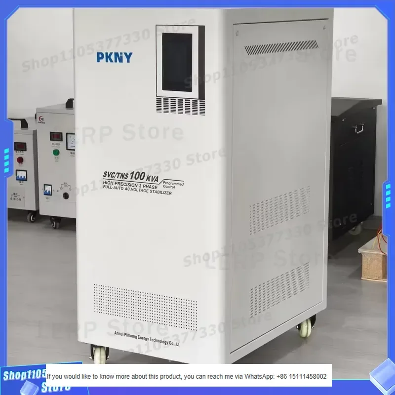 3 Phase 100KVA Pure Copper Coil Digital Display Electrical Voltage Regulator With Over Under Voltage Protection