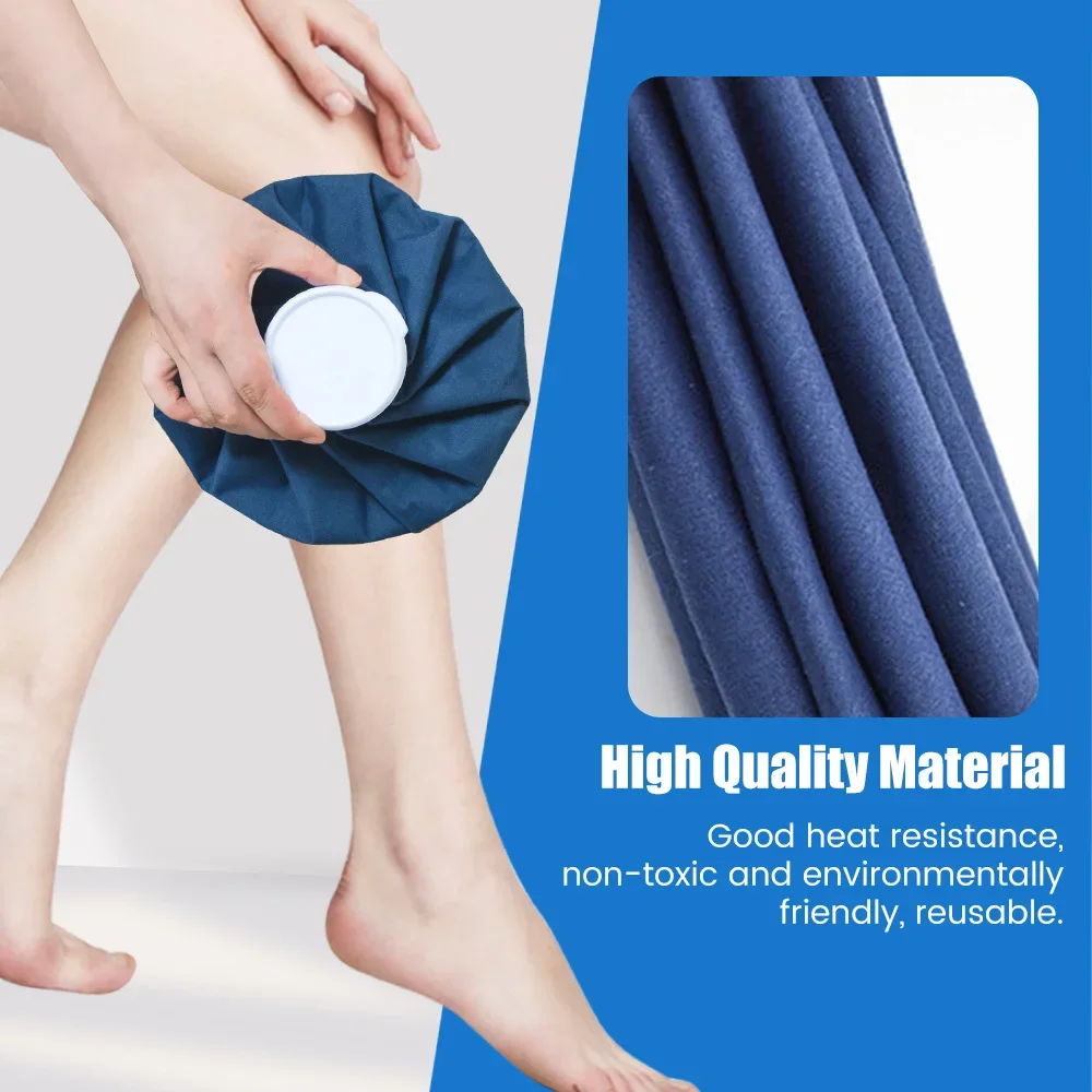 Cloth Ice Pack Household Folding Ice Pack Thickening Leakproof Hot Water Bag Ice Pack Physiotherapy Bag for Injury Pain Relief