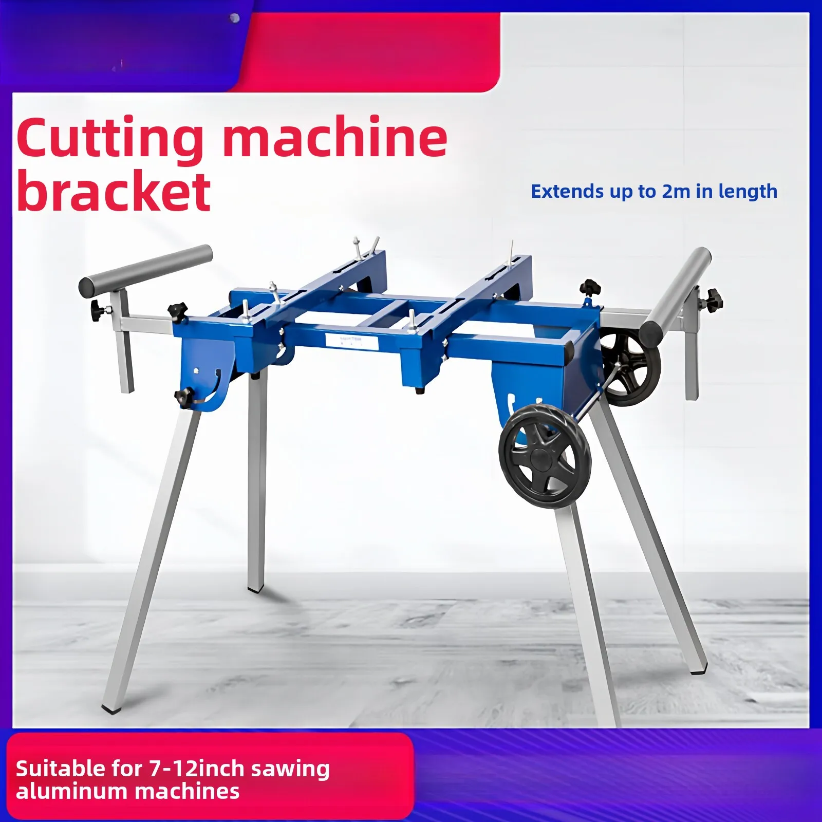 Aluminum sawing machine miter saw bracket, aluminum machine workbench, woodworking table, mobile bracket, portable bracket