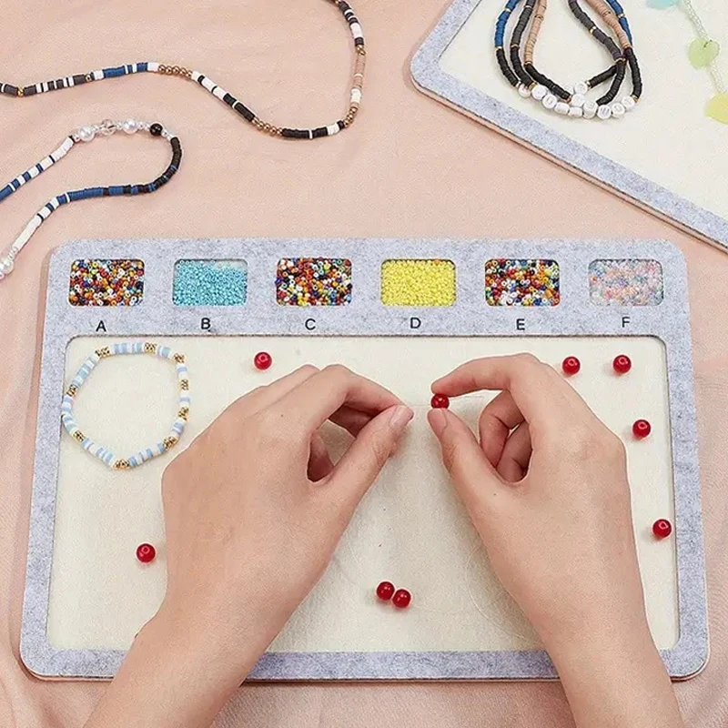 Felt Felt Beading Tray Alphabetic Scale Felt Surfaces Beading Mat Measurement Markings DIY Art Crafts Accessories Tool